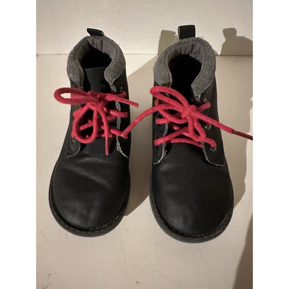 Toddler Boy High Top Size 7 high top shoes Black/Grey Trim New